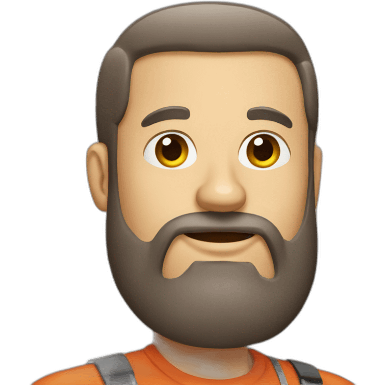 Bearded man Barbecue emoji