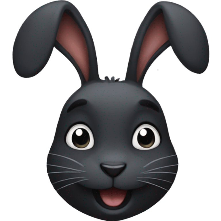 black rabbit emoji