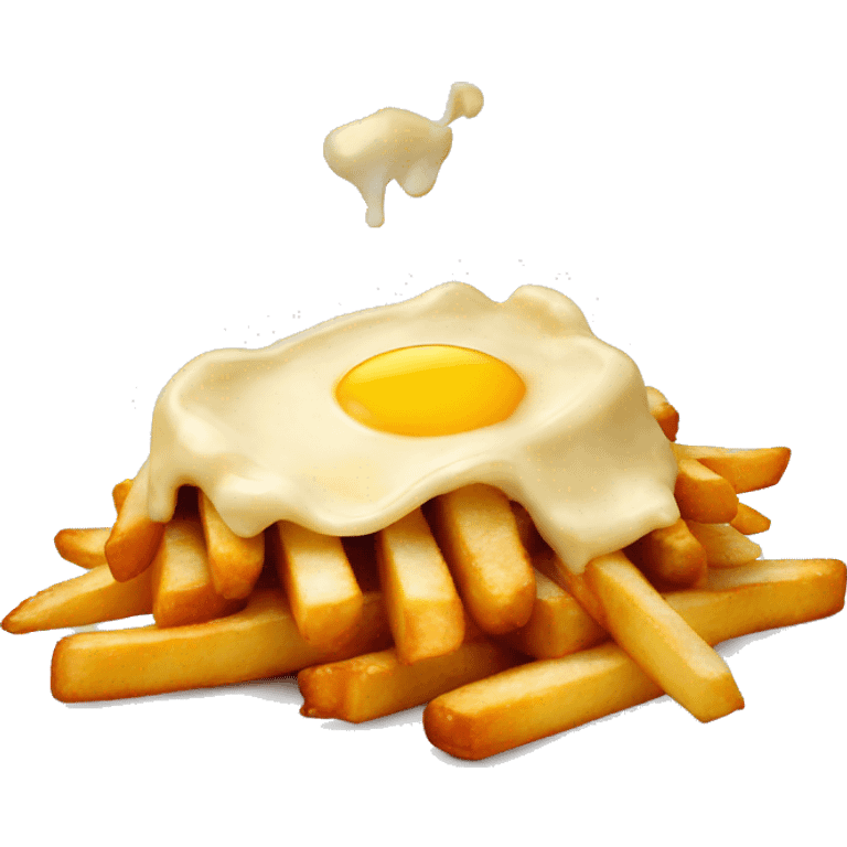 Poutine qui mange une poutine  emoji