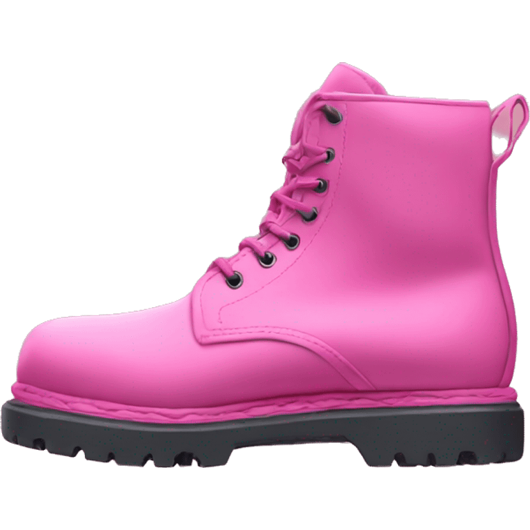 Doc Martin boots in pink emoji