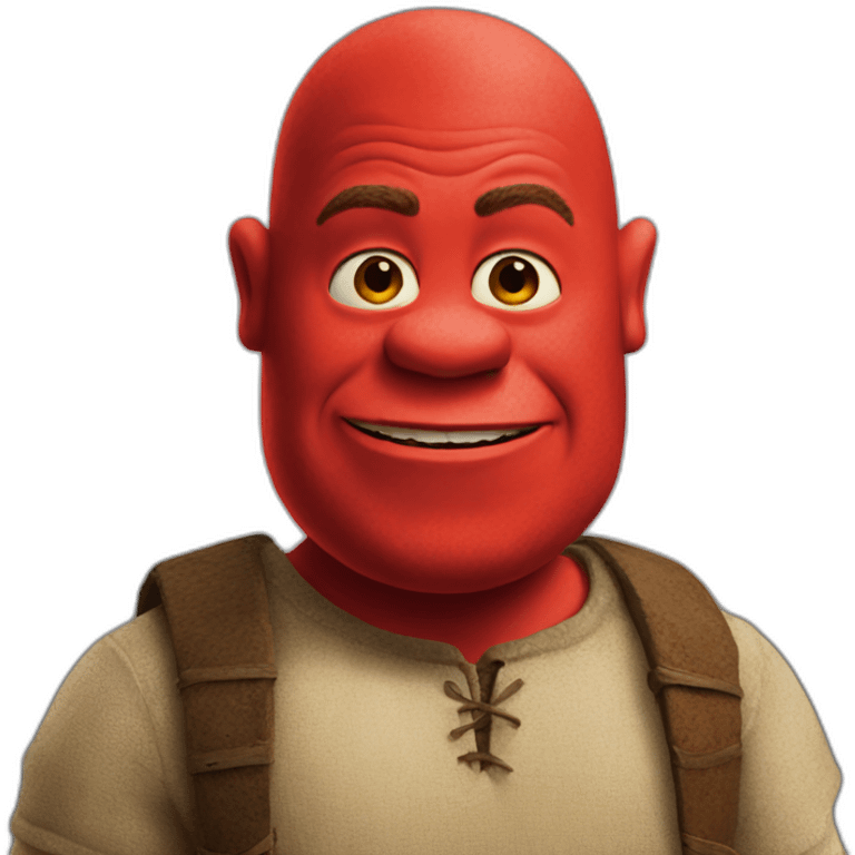 red-shrek emoji