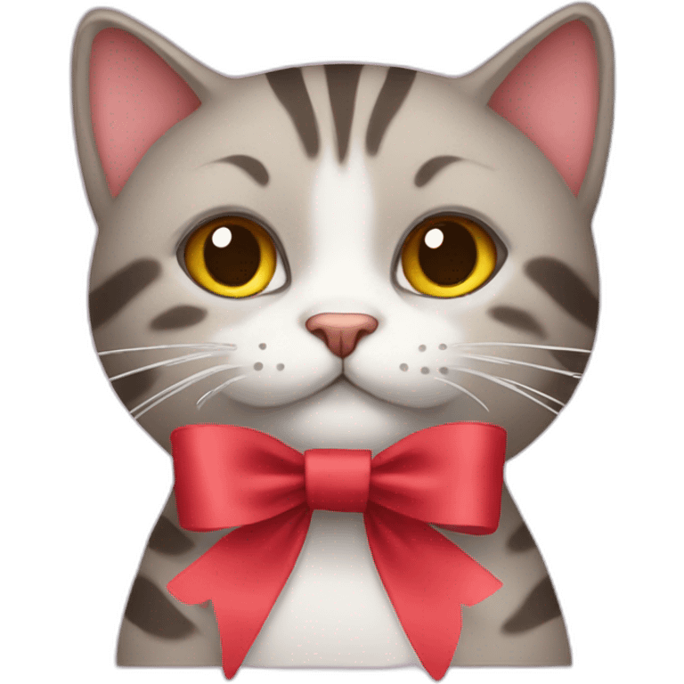 cat with ribbon emoji