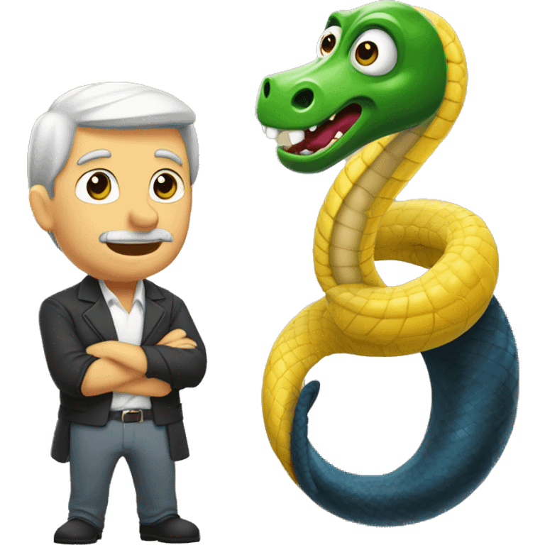 Criar uma balança com serpente, e dois ramos de trigo   emoji