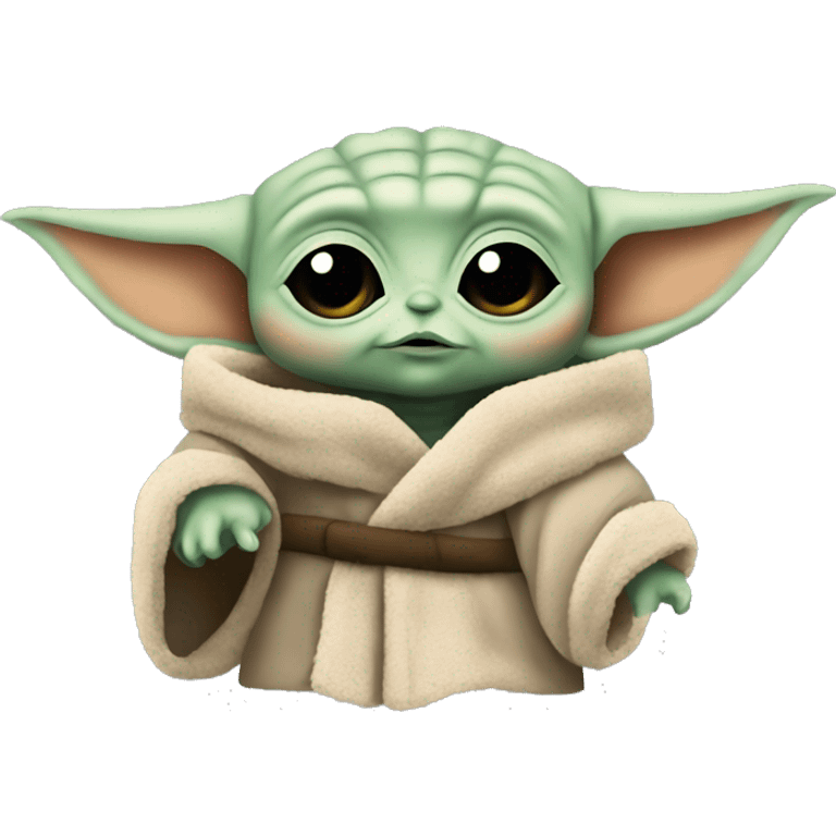 Baby yoda che manda il pollice in su  emoji