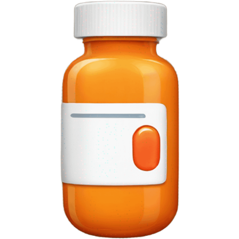 Orange Pill bottle  emoji