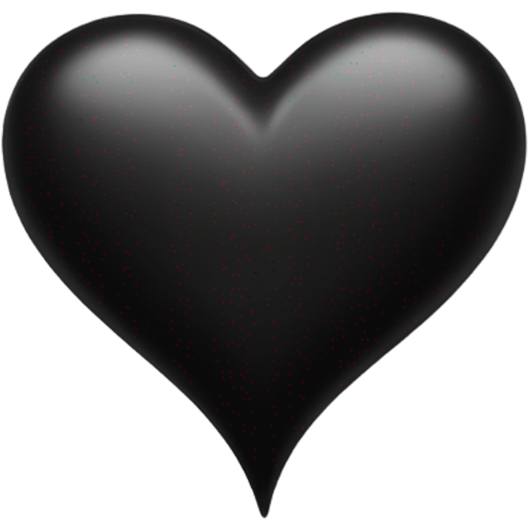 A black heart with Desmond written on it emoji