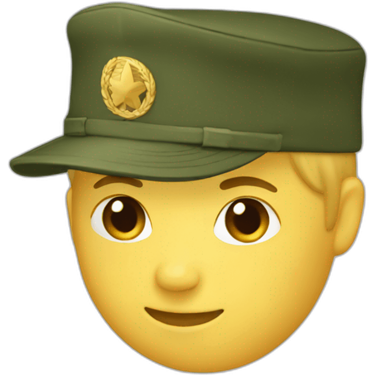 a Military cap emoji