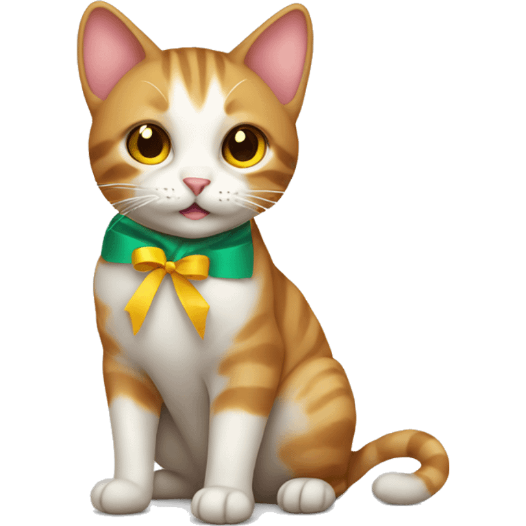 cat with ribbon emoji