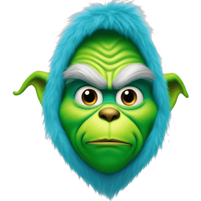 the grinch in blue fur emoji