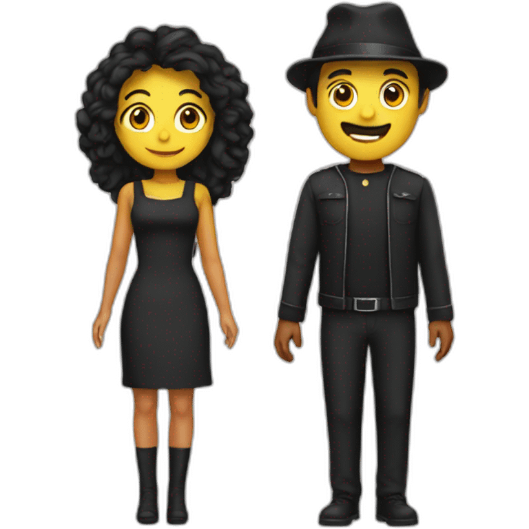 halloween couple costume emoji