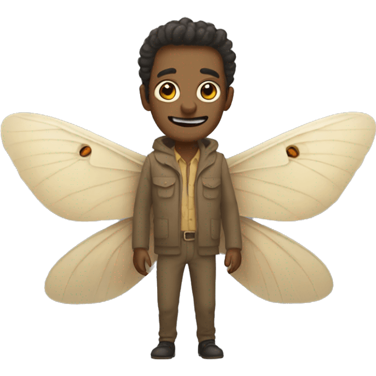 Moth man  emoji