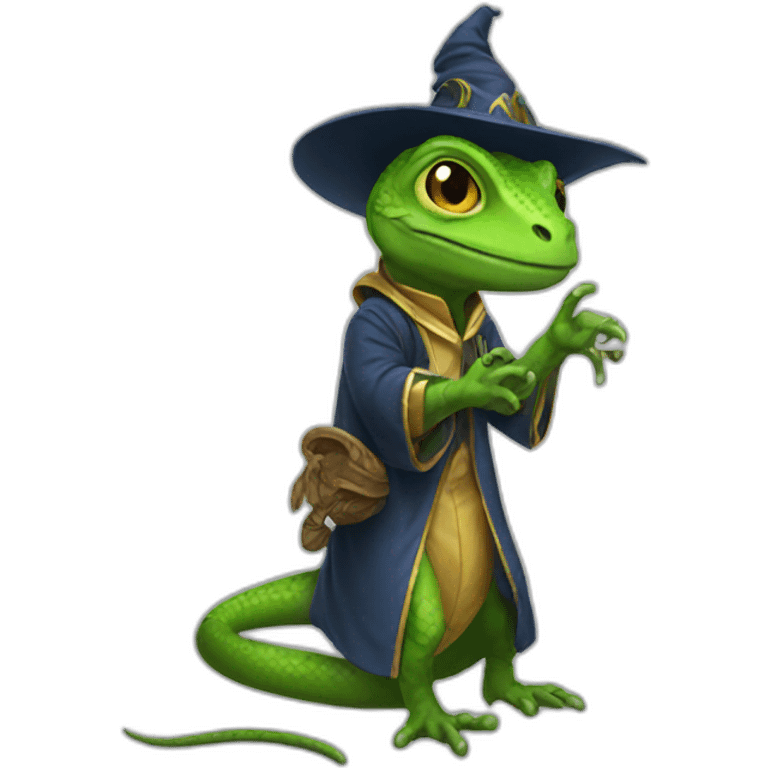 Lizard-wizard emoji