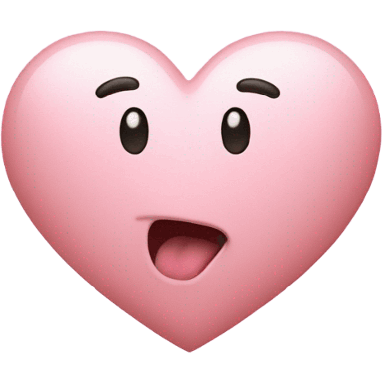 Light Pink heart pumping  emoji