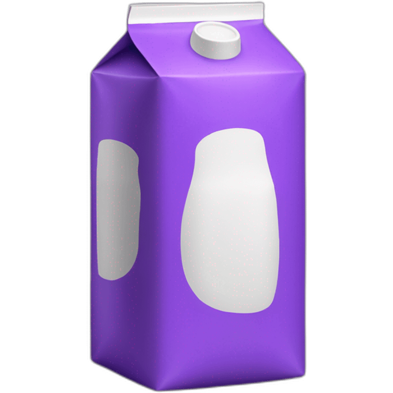 Purple milk cartons emoji