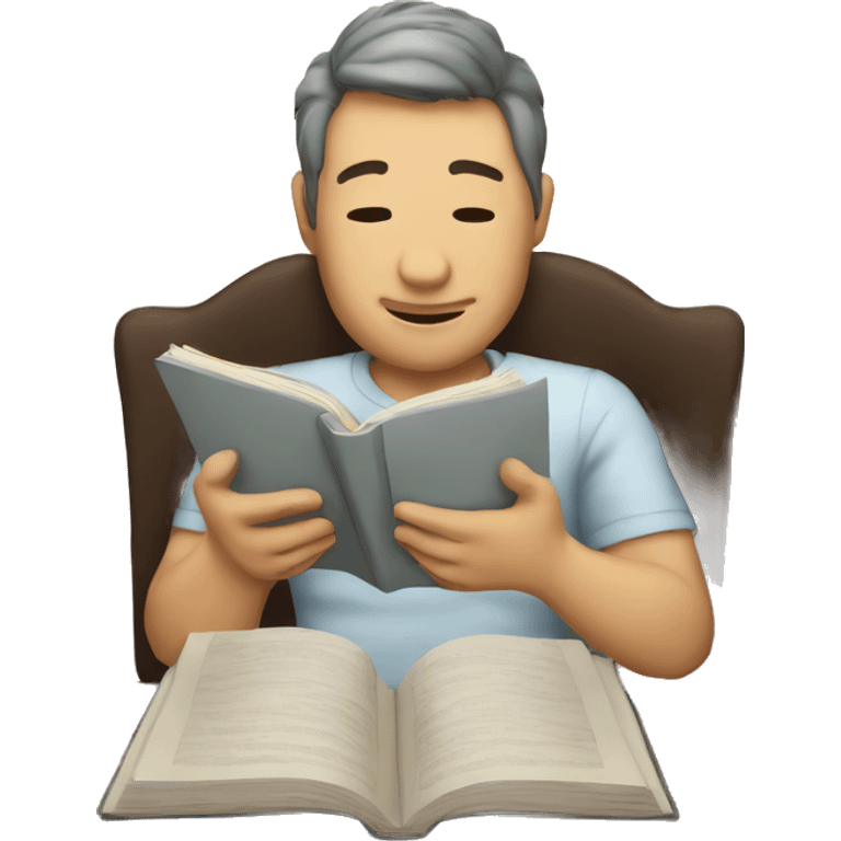 Reading a book on iPad  emoji