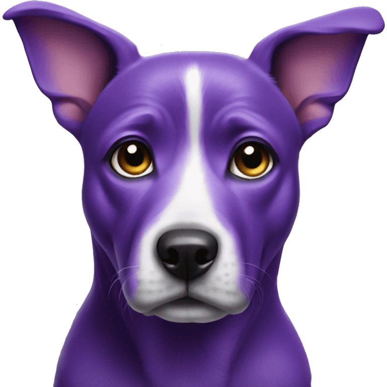 purple dog  emoji