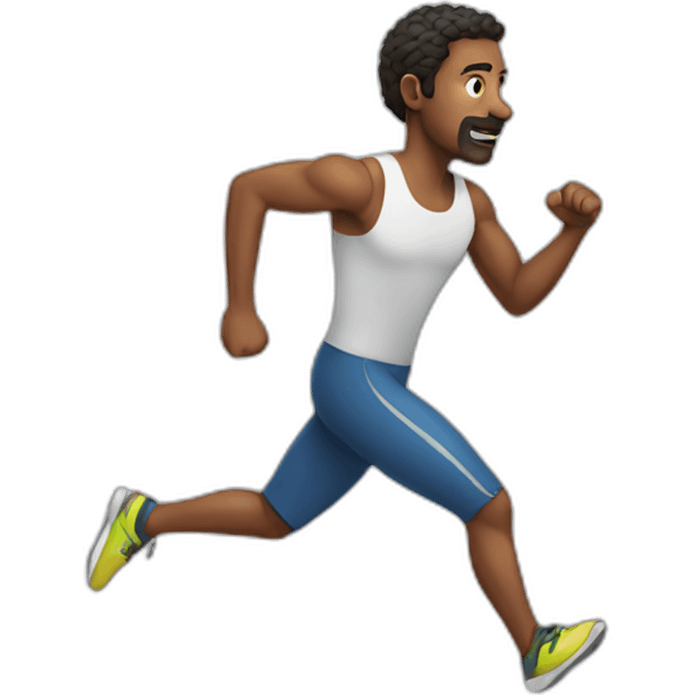 A man Who is running emoji