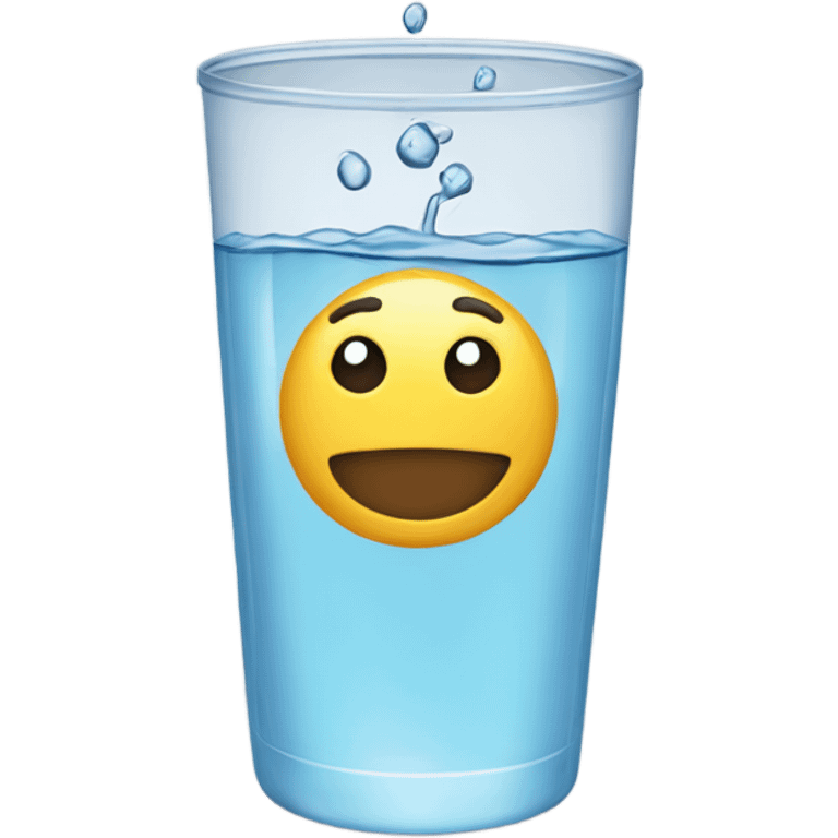 Vaso de agua emoji