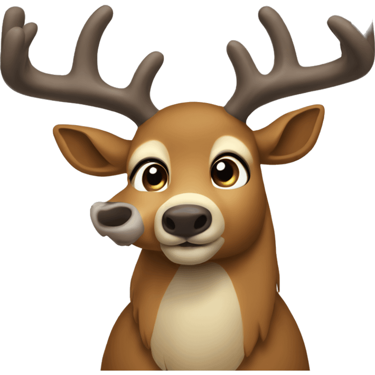 Cheistmas deer emoji