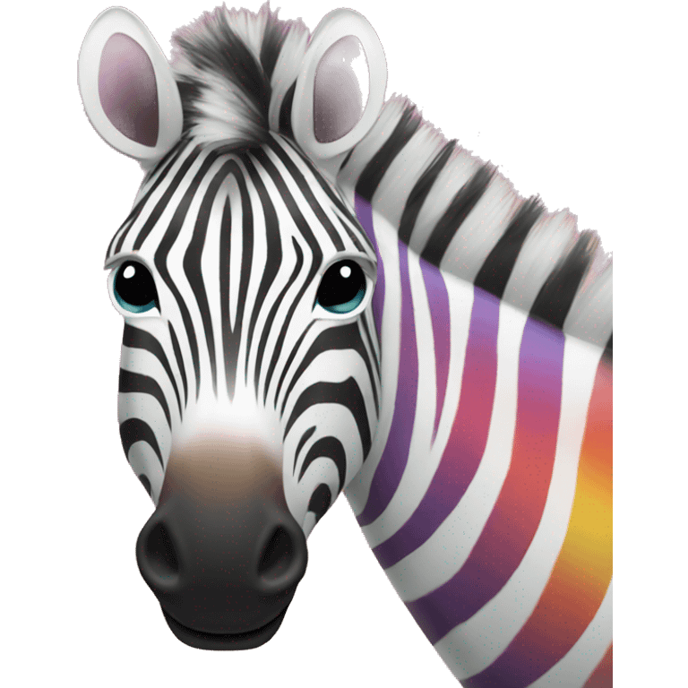 Zebra rainbow emoji