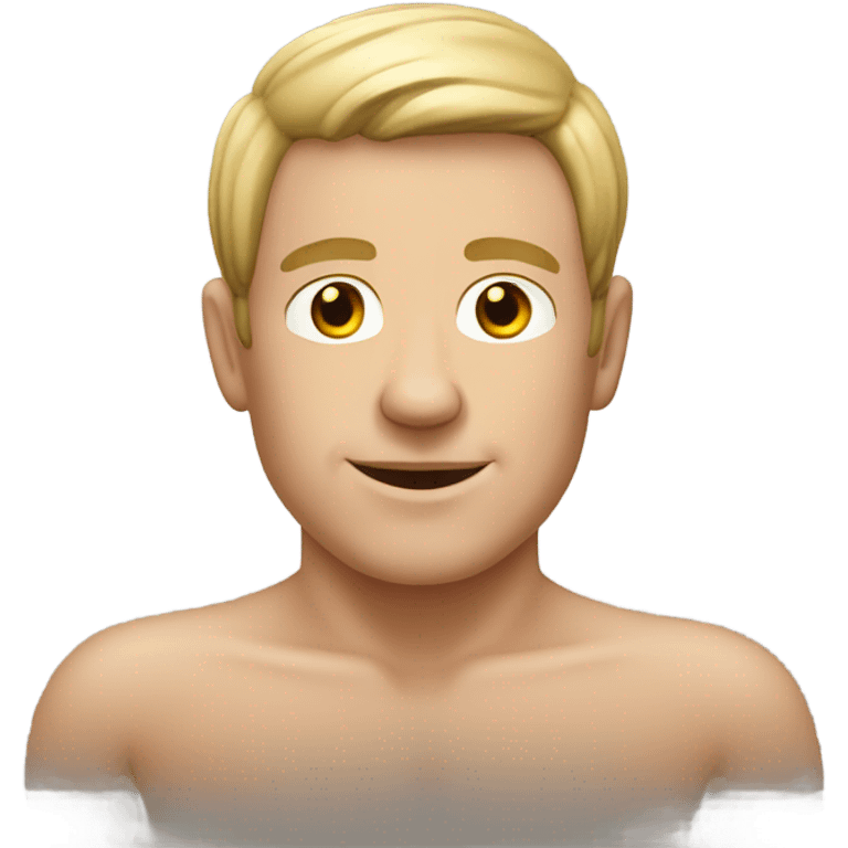 White naturist guy emoji