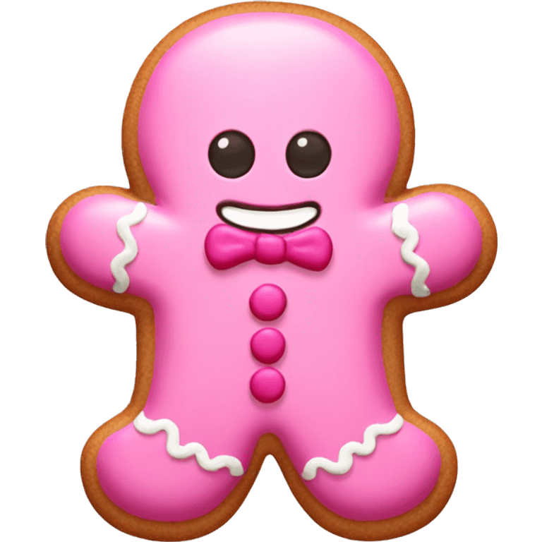 pink gingerbread emoji