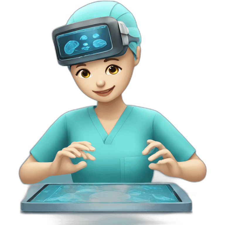 Surgeon-performing-Breast-surgery-with-virtual-reality-display emoji