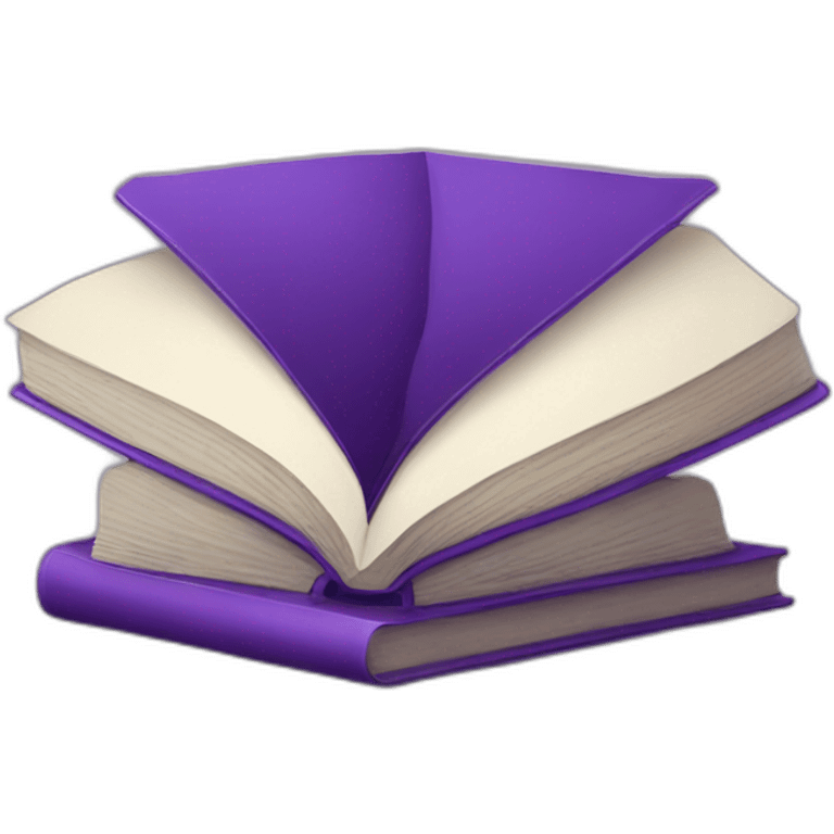 purple book with emoji