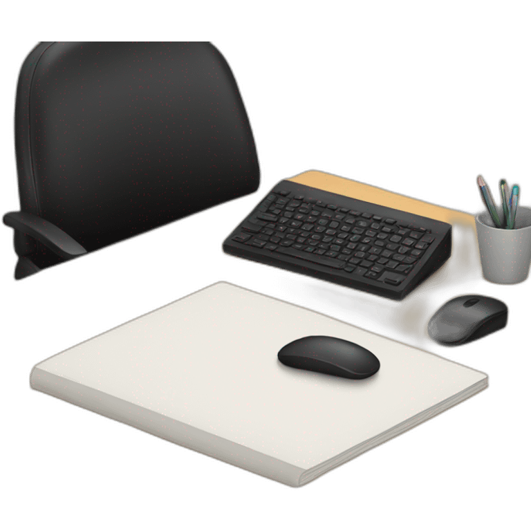 black desk emoji