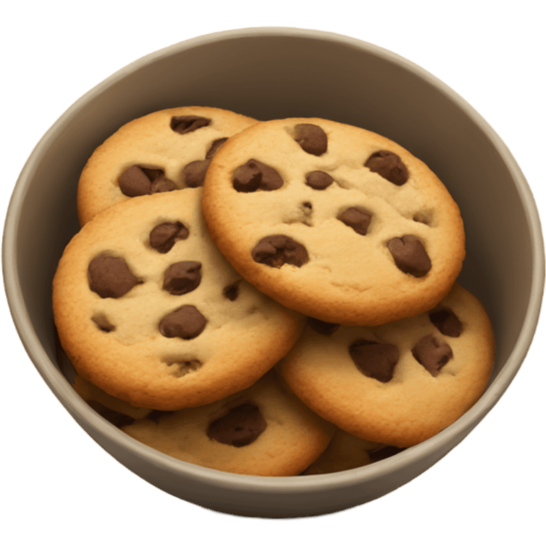 Bowl of cookies emoji