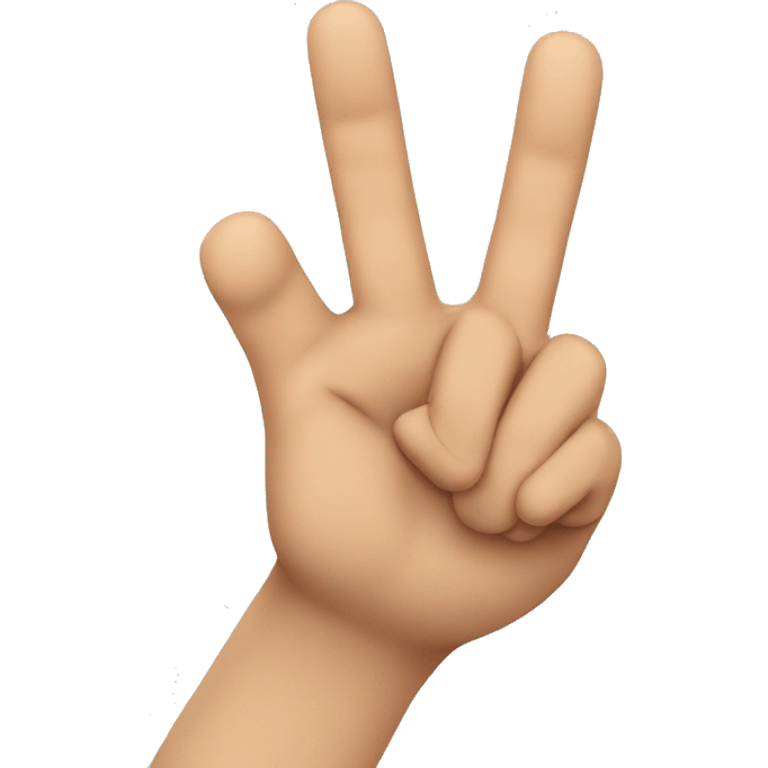 Hand showing 3 fingers with thumb down emoji