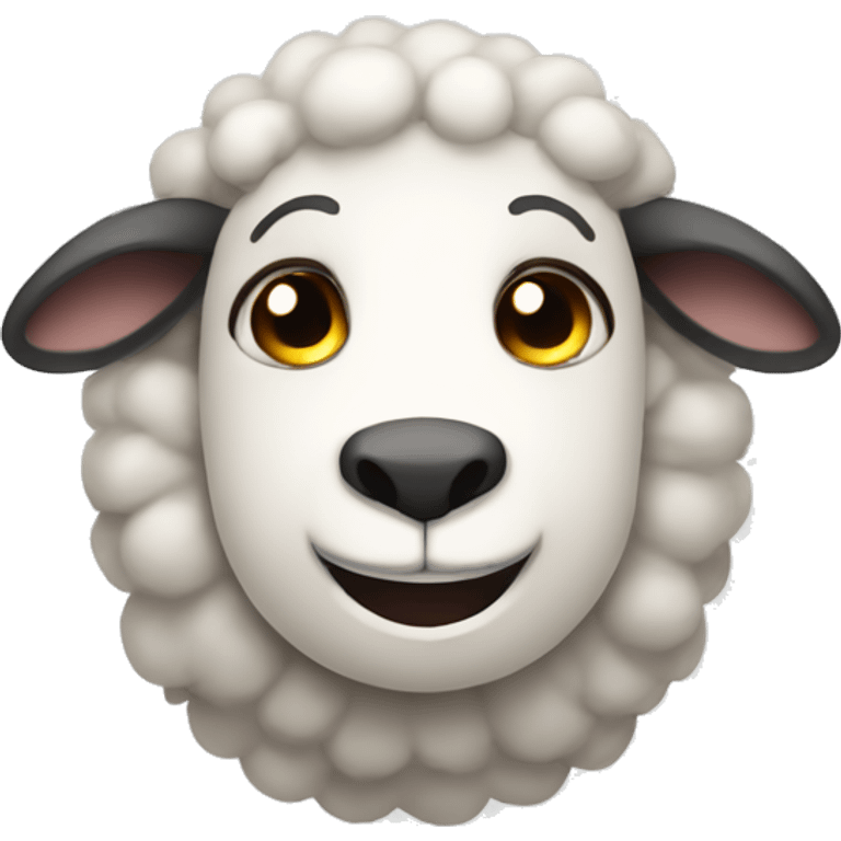 Sheepish grin emoji