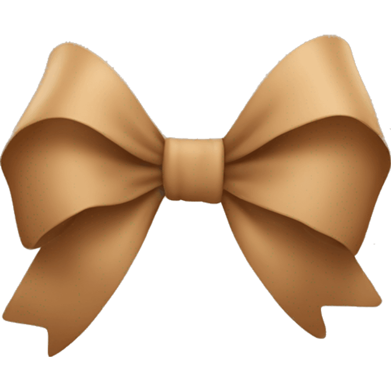 Light brown bow emoji