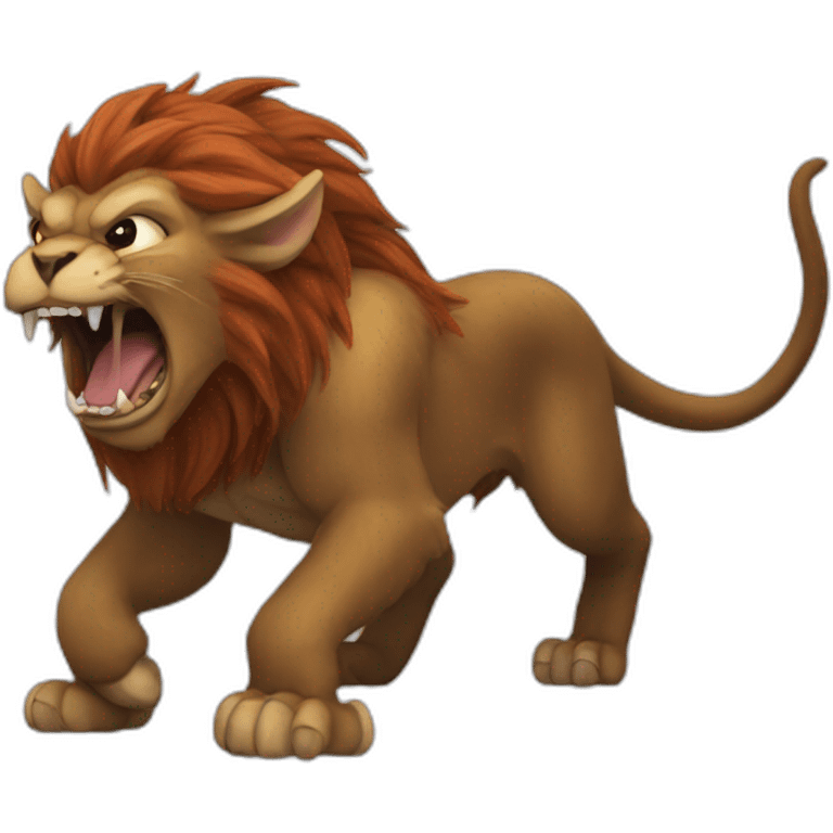 Manticore roaring emoji