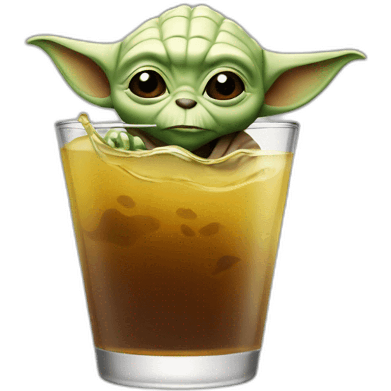 Yoda drink bear emoji