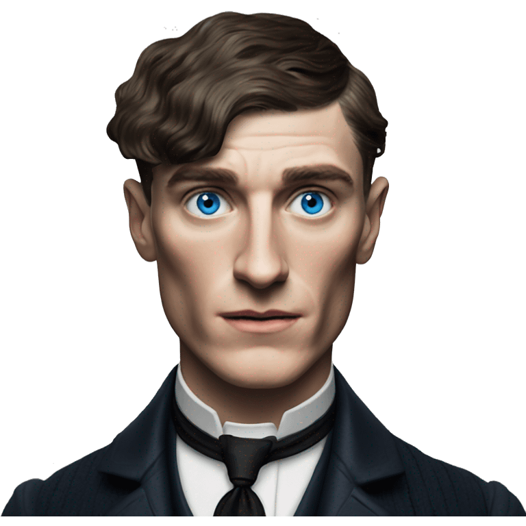 head shot of Thomas Shelby with blue eyes  emoji