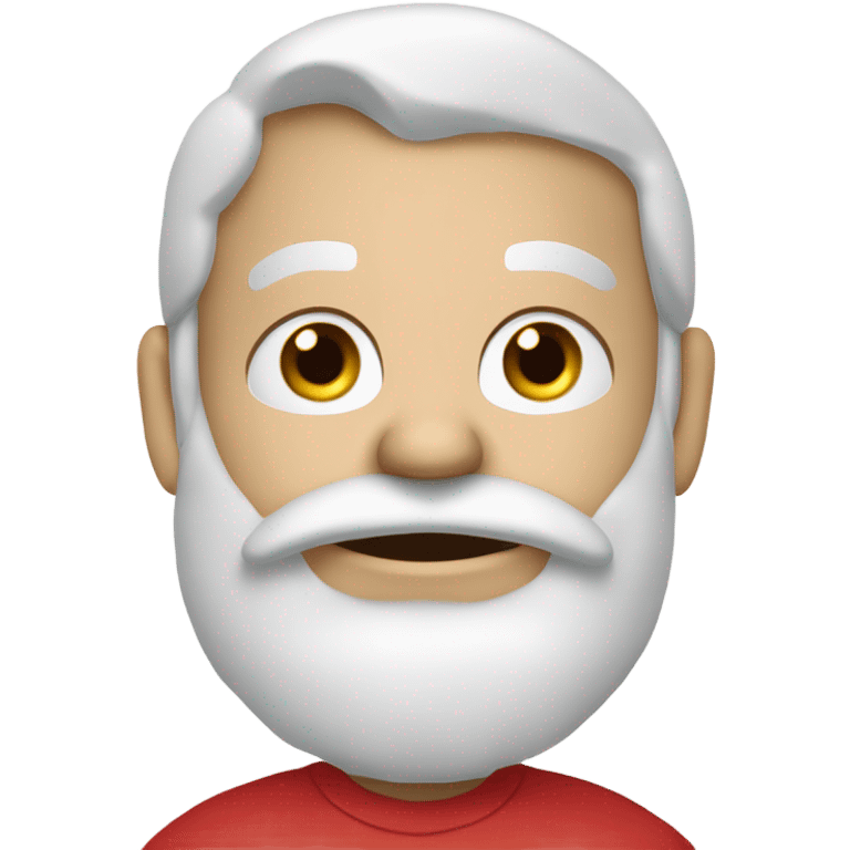 Santa Claus wearing Greenwich t-shirt that have words ‘Greenwich Health’ written in white letters  emoji