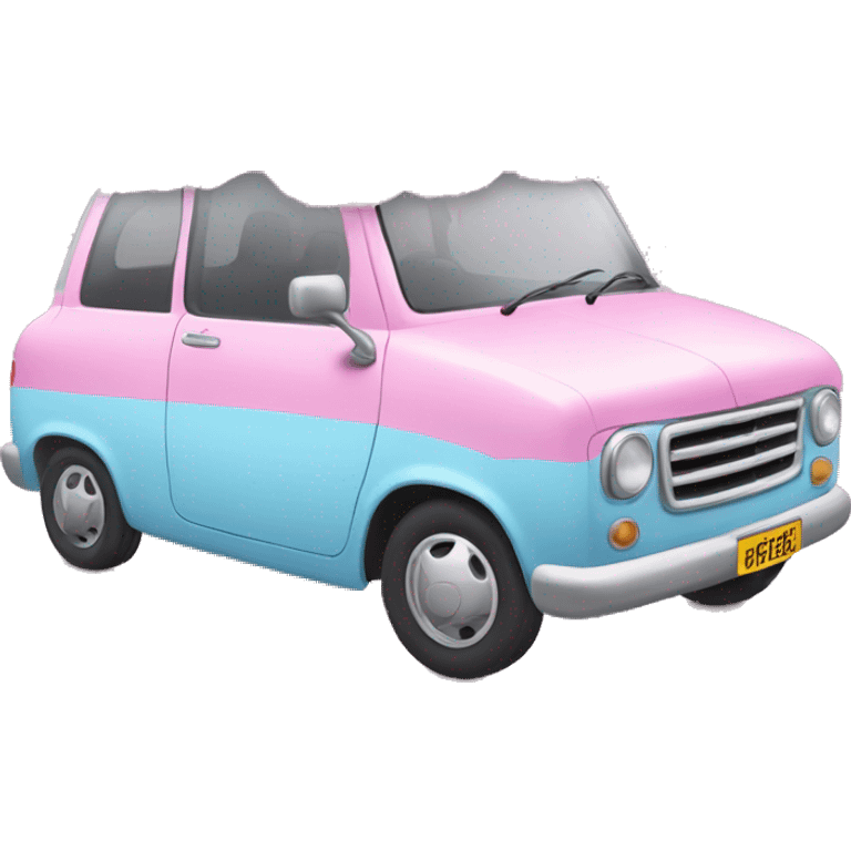 Cotton candy car emoji