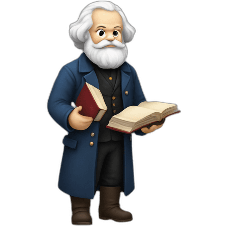 karl marx with a book in his hand emoji