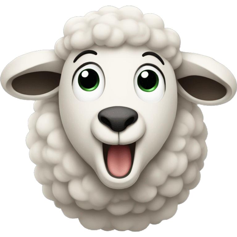 Sheep singing  emoji