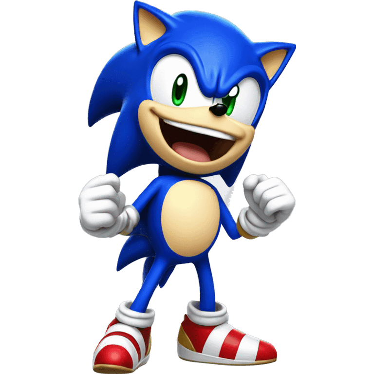 sonic the hedgehog laughing emoji