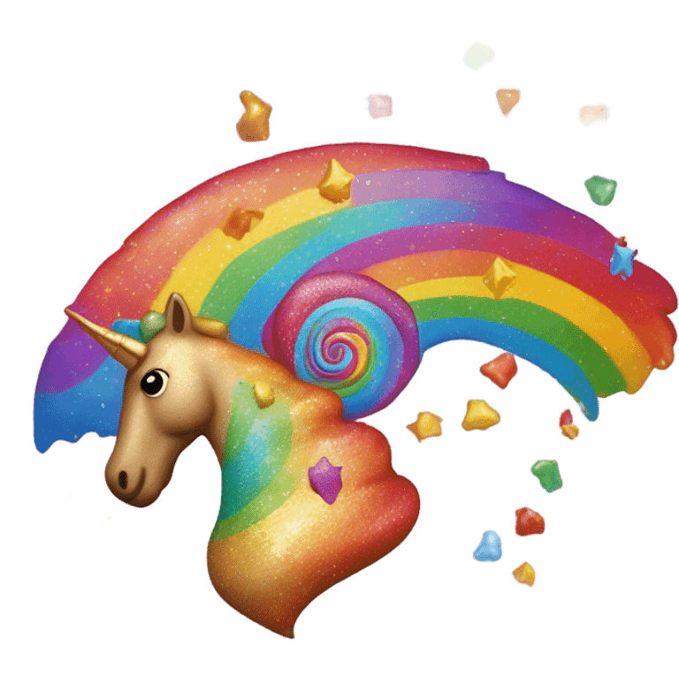 Unicorn poop emoji