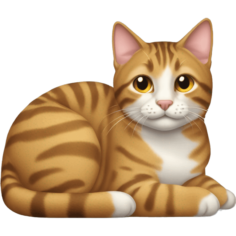 Tabby Cat Loafing  emoji