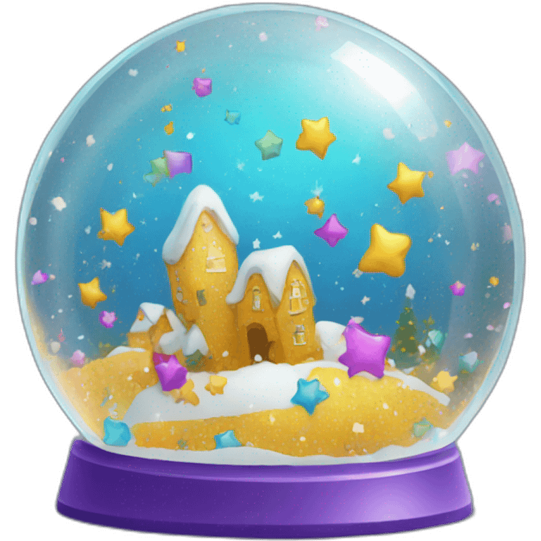 Confetti galaxy snowglobe emoji