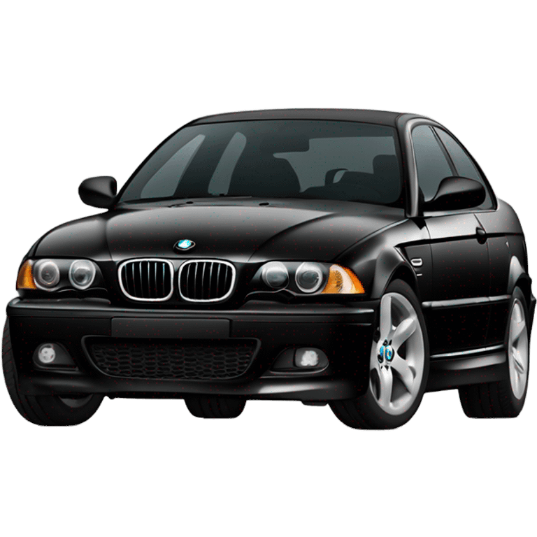 BMW E46 316i in black emoji