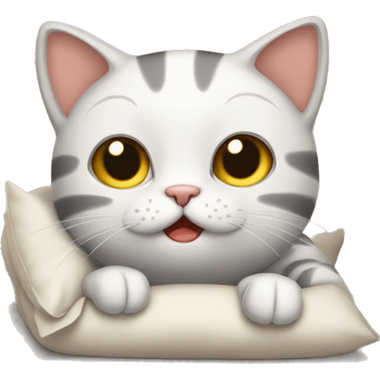 cat who’s going to bed emoji