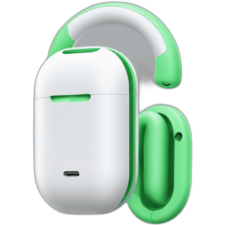 green airpods max emoji