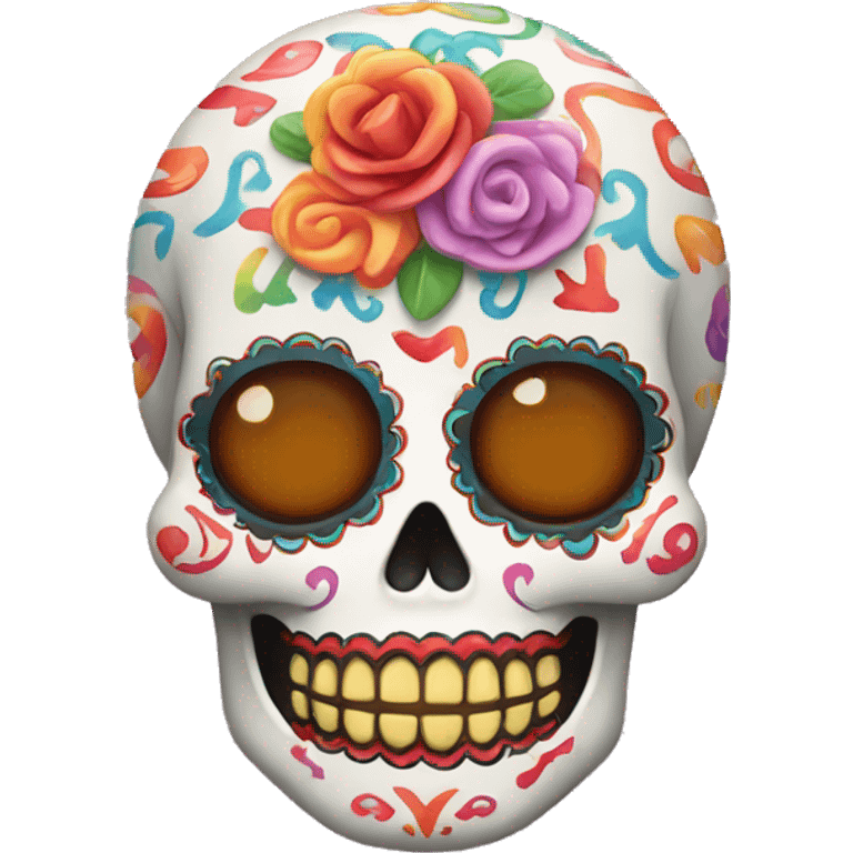 Candy skull based on the Mexican tradition  emoji