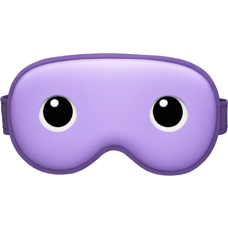 light purple sleep mask emoji