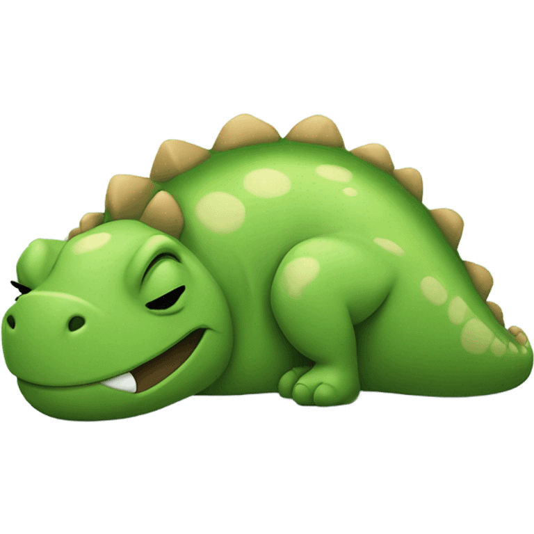 dino sleeping emoji